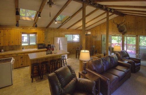 Eucha Cabin | Grand Lakeside Escape with Double Decker Dock!