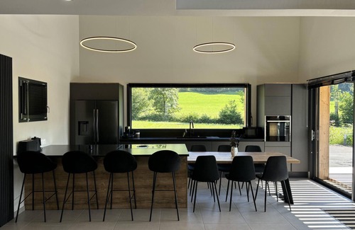 Rochesson House | Grand Perce Neige: modern chalet, private spa, 7p
