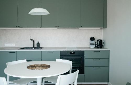 Birstonas Apartment | Grey Green Cozy Apartment