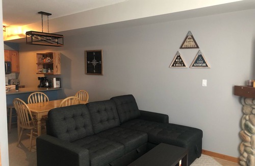 Silver Star Mountain Condo | Ground Floor Condo at Creekside - pet friendly, ski-in/out, large mudroom.