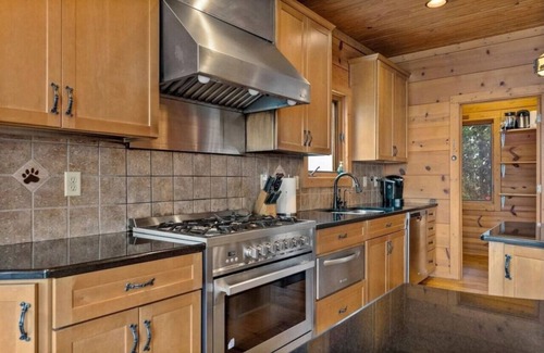 Scottsville House | Group Gather 3 Level Cabin overlooking lake, game, private hot tub, w/d, 2 decks