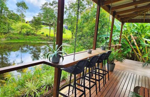 Doonan House | Guest Suite with Fireplace & Pond, close to Noosa & Eumundi