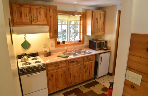 Government Camp Cabin | Heart of village! Knotty pine cabin. Perfect for 2 people!
