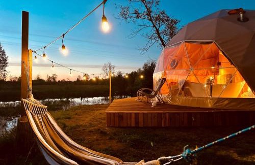 Korczew Ski Chalet | Heaven Reset Spa Luksusowy Glamping Jacuzzi w Naturze Blisko Warszawy