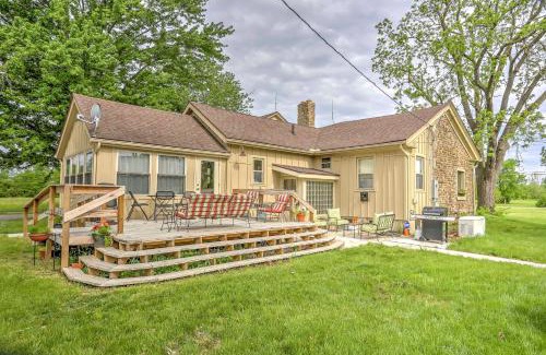 Lambertville House | Historic Ottawa Lake House Deck, Barn and 96 Acres!