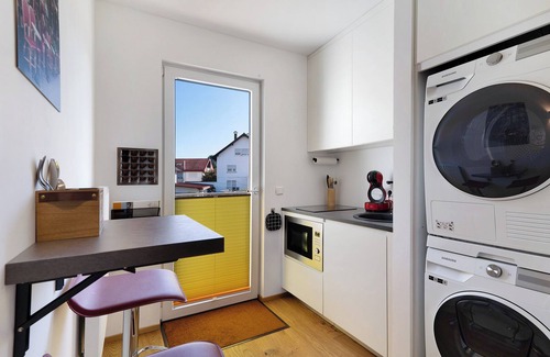 Renchen Apartment | Holiday Apartment "Wolf's Rheintal" with Balcony & Wi-Fi
