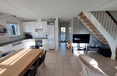 Gjern House | Holiday home with spa and sauna close to nature