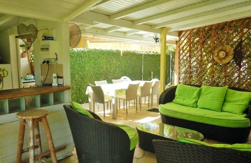 Le Vauclin Ski Chalet | Homerez - 150 m away from the beach! Chalet for 4 ppl. with swimming-pool
