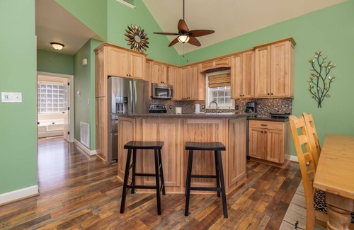Macon House | Hot Tub, Dock, Large Deck, Firepit, Tiki bar