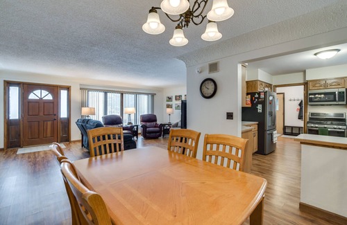 Moorhead House | Hot Tub & Fenced Backyard: Moorhead Home!