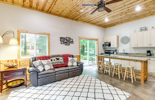 Ossipee House | Hot Tub & Game Room: Lakefront Merrifield Retreat!