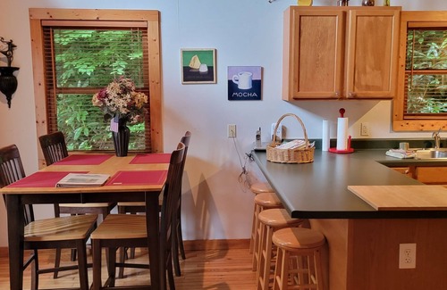 Burnsville Cabin | Hot Tub, River Views, Couples & Families!