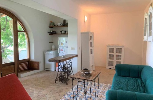 Santa Marina Salina House | House La Pineta, surrounded by a well-kept garden