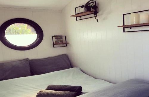 Lathum Boat Rental | Houseboat in Lathumse Plas with Harbor Views