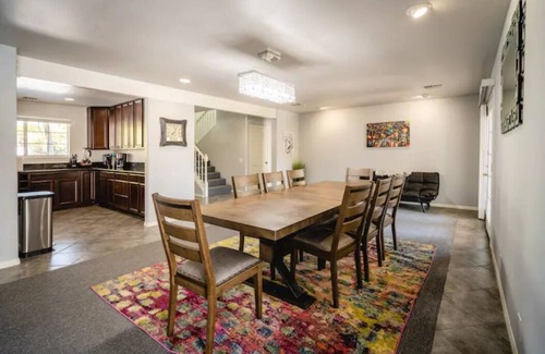 Cathedral City Cove House | Huge Home: Pool, Grotto, Water Slide, Swim Up Bar, Hot Tub, Fire Pit, Game Room