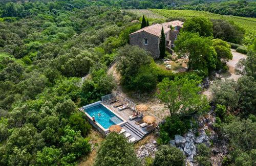 Causse-de-la-Selle House | Ideal famille et groupe Mas dans les Cévennes Piscine Plages privées Cadre exceptionnel Convivialité Calme Vignoble Parking gratuit Borne électrique Animaux acceptés - Wifi