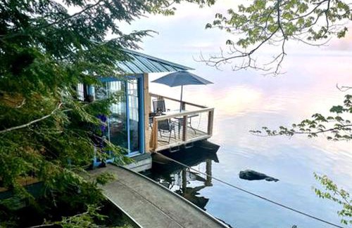 Monmouth House | Island Glamping Oasis: Whole Island Vacation Rental on a Lake in Monmouth, Maine