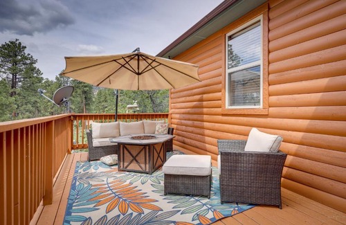 Jemez Springs House | Jemez Springs Cabin with Deck and Mountain Views!