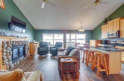 Kalkaska Cabin | Kalkaska Retreat: Private Hot Tub, Dock, Fireplace