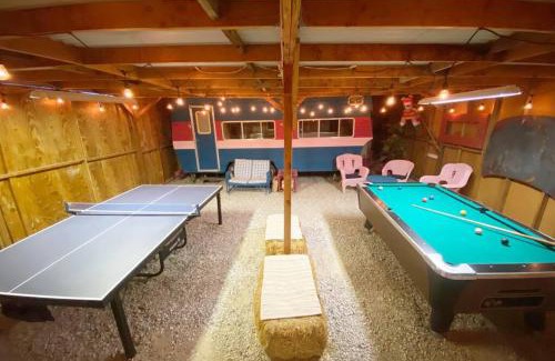 Joshua Tree House | KAMPINK! Pool, Spa, Gameroom Compound with Amazing Views on 2.5 Acres