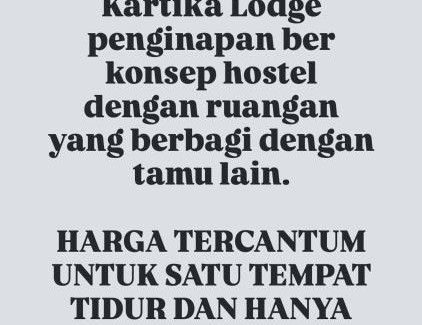 Lembang Hostel | Kartika Lodge