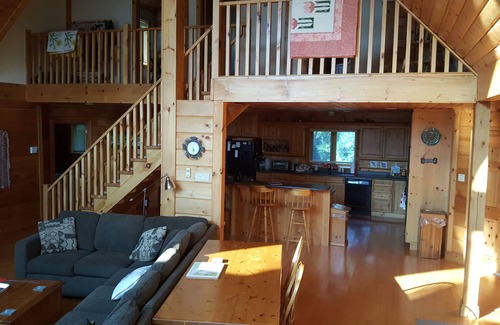 Coboconk Cottage | Kawartha Lakes Log Home Coboconk - perfect family spot, lawn, beach, and deck