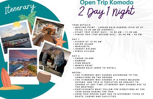 Labuan Bajo Boat Rental | Komodo Tour 2D1N