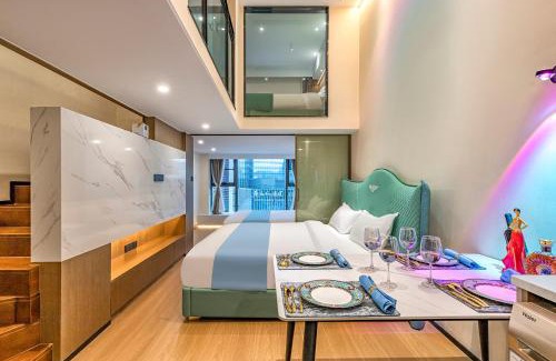Xishan Apartment | Kunming Dianchi Mideel International Apartment - South Asian Style Fuhai Metro