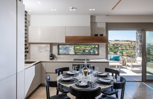 Vathianos Kampos Villa | KYMO Instyle Villa - Sea view Private pool Jacuzzi