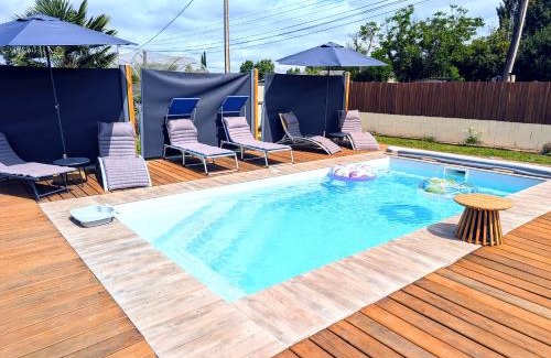 Hure House | L'échappée Huroise, piscine et spa privatifs