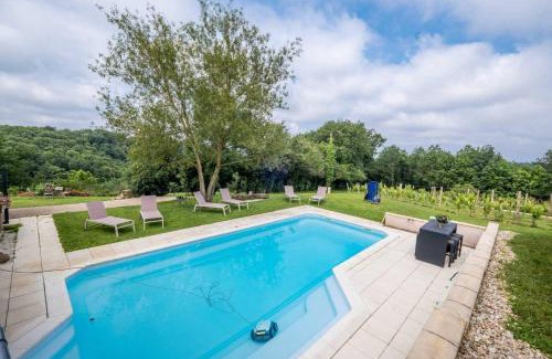 Teillet House | L'Écrin du Puech - Piscine chauffée, spa, salle de sport, vue panoramique