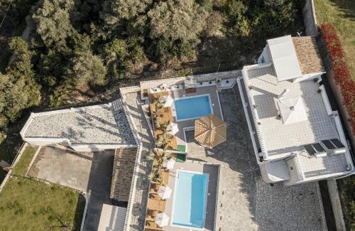 Gouvia Villa | La Vista Residence - 5 BDS, 2 private swimming pools, stunning sea views only 10 minutes from Corfu Town's Centre