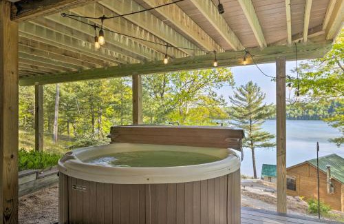 Lake Township House | Lake Cabin in Honor with Hot Tub, Dock and Sauna!