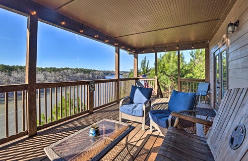 Clanton House | Lake Mitchell Vacation Home with Dock and Water Slide