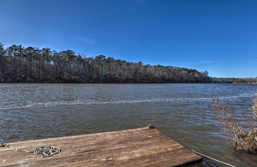 Clanton House | Lake Mitchell Vacation Home with Dock and Water Slide