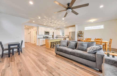 New Munster House | Lakefront Burlington Vacation Rental: Dock + Beach