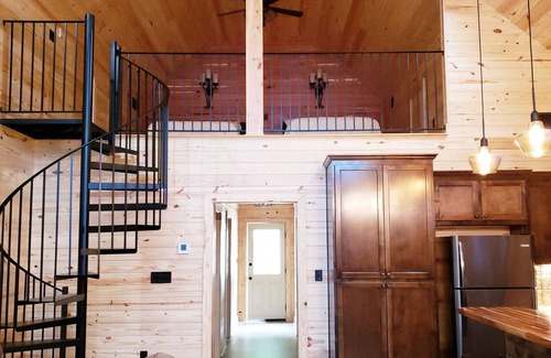 Pine Level Cabin | Lakefront cabin with perfect sunsets, great fishing, and tons of space to relax!