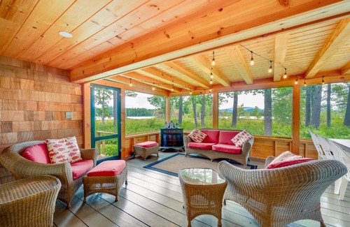 Center Lovell House | Lakefront Lovell Home with Dock Walk to Town Beach!