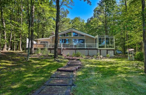 Milford House | Lakefront Milford Home with Pvt Dock and Hot Tub!