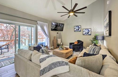 Rogers House | Lakefront Rogers Getaway with Hot Tub and Deck!