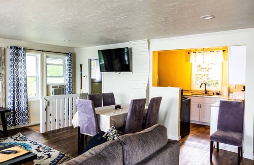 Brighton Cottage | Lakeside cottage gorgeous lake/mountain views. Cable/WIFI, large decks, 30' dock