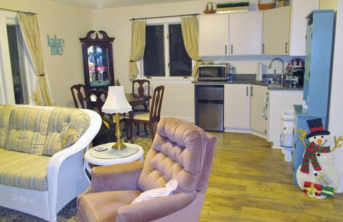 Felton Apartment | Lakeside Smoke-Free Studio with dock, canoe, wifi, HDTV, & Chromecast
