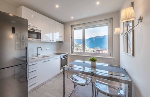 Lugano Apartment | Lakeview Panorama Penthouse with Washer, Dryer & super fast Internet