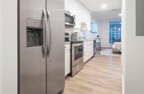 Greektown Historic District Apartment | Landing | Chic Studio, Gym, Clubhouse