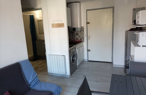 Cap d'Agde Apartment | Lara 2 - T2 Balcony Swimming pool Double bed & sofa bed Private parking