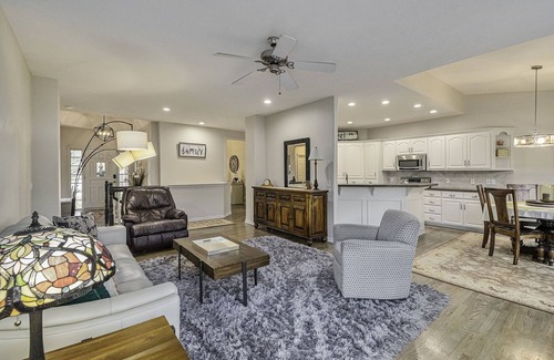 Omaha House | Large Cozy Retreat in West Omaha, Family Friendly with Game Rec Room!