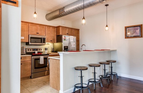 Springfield Condo | Large Loft w/Balcony, Shared Patio w/Hot Tub, BBQ