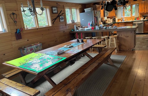 Lyndon Center Cottage | Large Water Front Child Friendly Cabin on Historic Joe Pond
