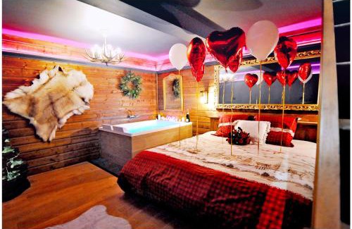 Bourgoin-Jallieu Apartment | Le Chalet romantique, SPA XXL, Écran cinéma, Lit king size, cascade d'eau