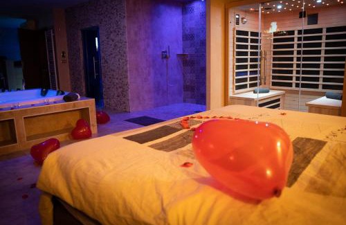 Koenigshoffen Est Apartment | LE LOFT A BULLES (85m2 Jacuzzi Hammam Billiard Bar Douche Sauna)